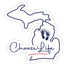 Michigan Sticker Pro-Life Sticker