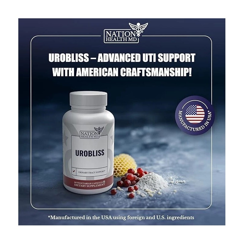 nation health md UroBliss Formula for Urinary Tract Support,D Mannose