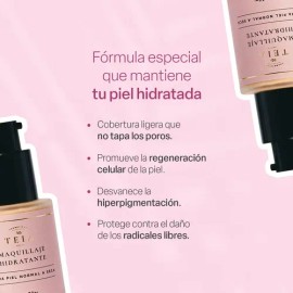 Maquillaje Natural Para Piel Normal/seca Teia Cosméticos Medio