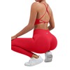 SUUKSESS Women Seamless 2 piece Workout Sets Strappy Padded Sports