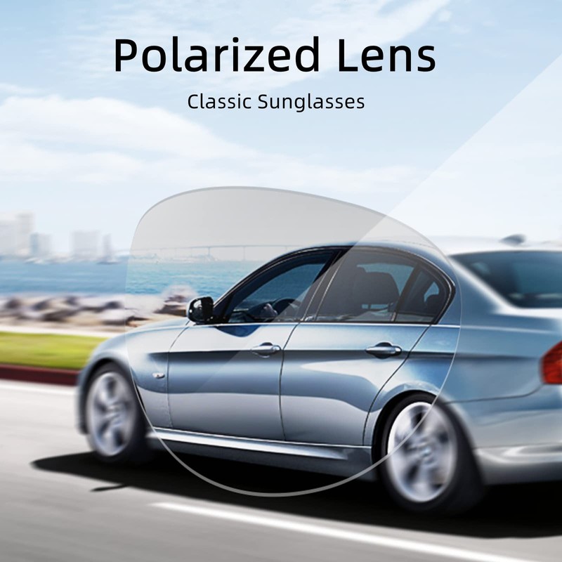 Fishingtours Aviator Sunglasses for Men Women Polarized Mirrored driving, Yellow