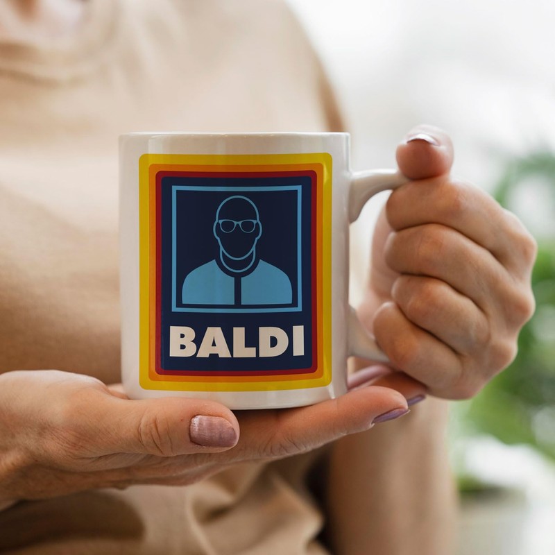 TheAbstractix Baldi Gift Mug Funny Gift for Bald Man Gift