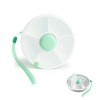 Compartments Reusable Portable Spinning Snack Container with 5 Compartment Dispenser