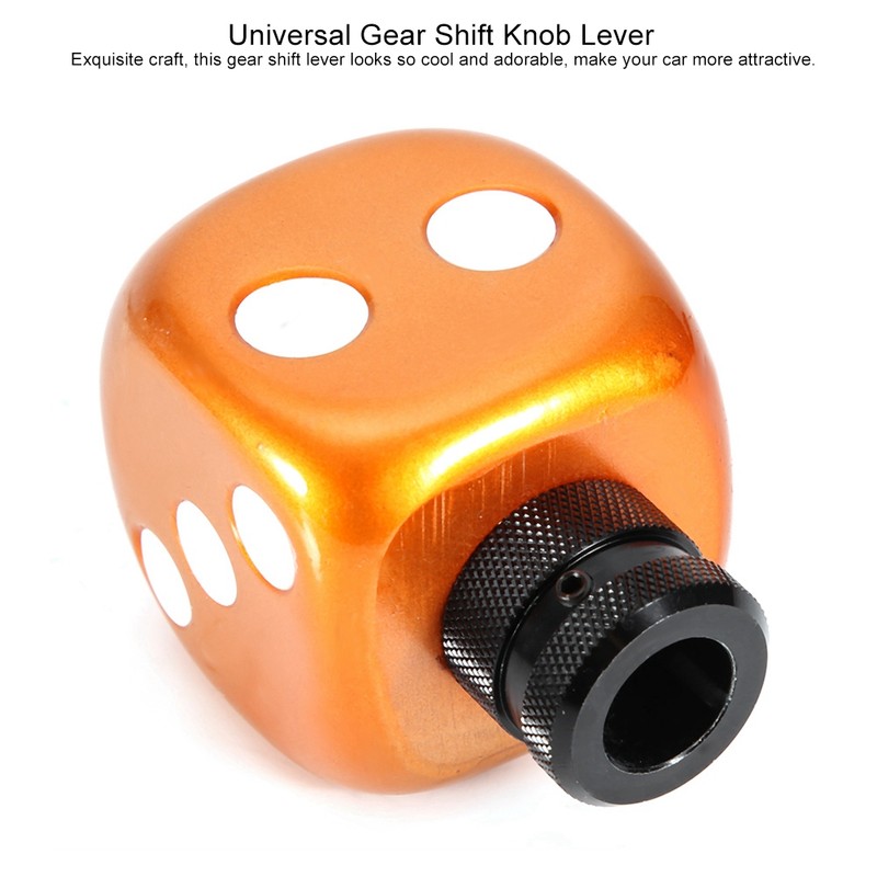 Car Modified Dice Gear Shift Knob Stick Lever Shifter Universal