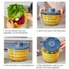 Electric Salad Spinner, 4L Lettuce Spinner Large Capacity USB Chargeble
