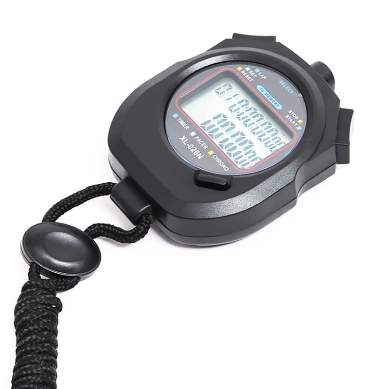 VOANZO Sport Stopwatch Timer 1/100 seconds Precision 60 Memories Large