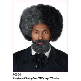 California Costumes HEROES IN HISTORY FREDERICK DOUGLASS  Instant Disguise Kit School Plays