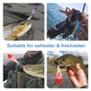 JasCherry Artificial bait with a tackle box, mixed fishing bait,