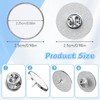 100 Pcs Sublimation Blank Pins DIY Button Badge Kit Round