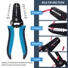Glarks 3Pcs Wire Stripping Tool and Wire Flush Cutter Set,