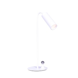 TEKLED® Detachable LED Desk Lamp | 3 CCT Stepless Dimmable with Minimalist Design | 1W 120LM Touch Switch with 3 Color Levels | Eye Protection for Bedside Reading, Office Work, Students - Flat White