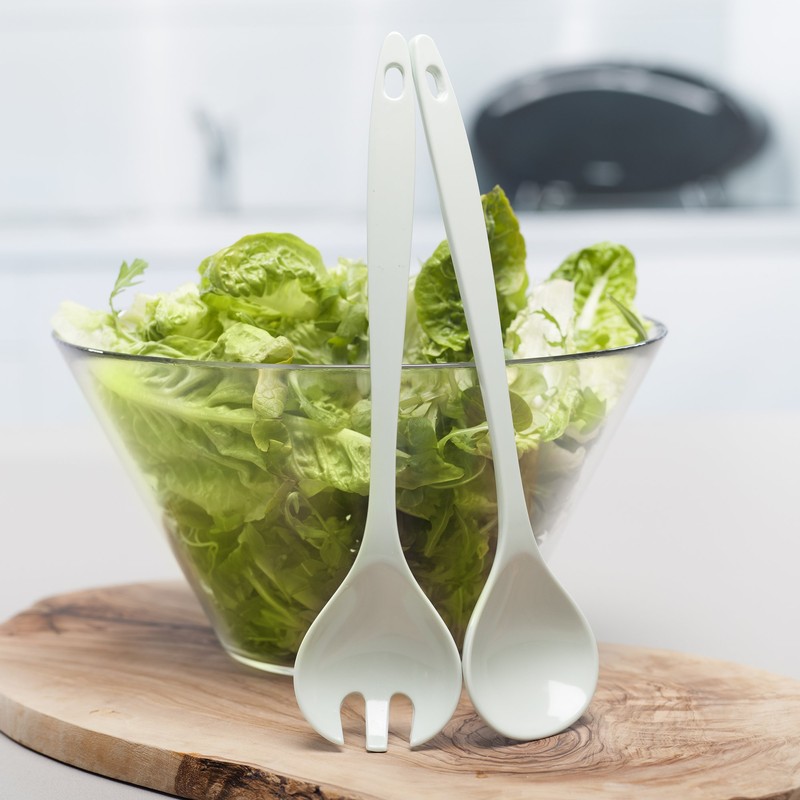 Zeal G205G Salad Servers, Sage Green