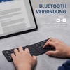 Perixx PERIBOARD-805 Ergo, Bluetooth 5.1 Faltbare ergonomische Tastatur, Ultra-dünnes tragbare