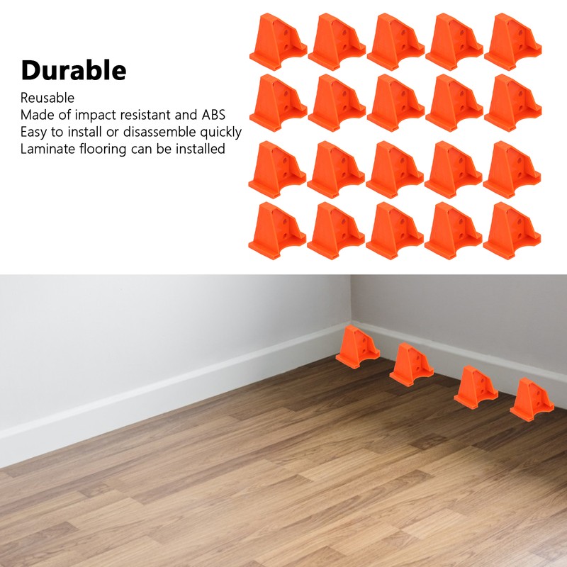 20Pcs Floor Spacer Laminate ABS Compatible Triangles Installation Industrial Tools