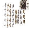 Viking Beard Hair Beads DIY Decorative Hair Braiding Beads for