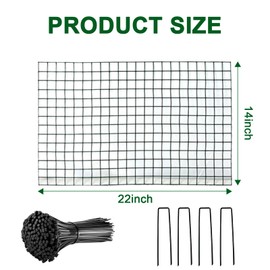Hyuetrsa 12 Packs 14'' Dia x 14'' H Plant Wire cage 24 Pcs Metal Plant Protection Mesh Plant Cages Bunny Barricades Plant Protection Wire Cage for Flowers Vegetables Protection from Animals