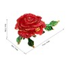 Trinket Box Rose Shape Exquisite Elegant Shiny Jewelry Rings Storage