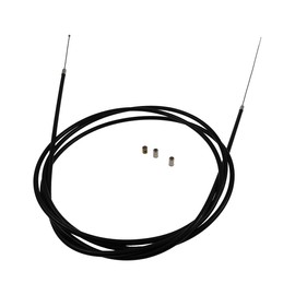 2EXTREME Bowden Cable Set - Throttle Cable Universal 2 m x 1.2 mm - Replacement Cable with Screw Nipple & End Caps - Cable Pulley Compatible for Scooters, Motorcycles, Mopeds, Mopeds, Quads, 50 cc