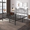 LoVinson Full Bed Frame with Headboard and Footboard, Modern Metal