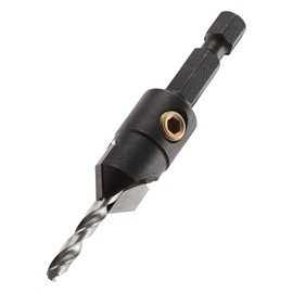 Trend Snappy 1/2 Inch TCT Countersink with Adjustable 3.5mm HSS Pilot Drill, Quick Release, SNAP/CS/12TC