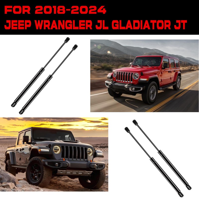 BESTAOO Front Hood Lift Supports Shocks for 2018-2024 2025 Jeep