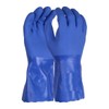 Blue PVC Rubber Heavy Duty Chemical Resistant Gauntlet 35" Long