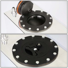 DNA MOTORING 3 Gallons Aluminum Bottom-Feed Fuel Cell Gas Tank 8" (L) x 8" (W) x 12.75" (H),ALU-FT-B-BF-3G