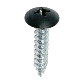 Daido Hanto Truss Head Tapping Screws, Black, Size M4 x 0.6 Inches (16 mm), Pack of 24