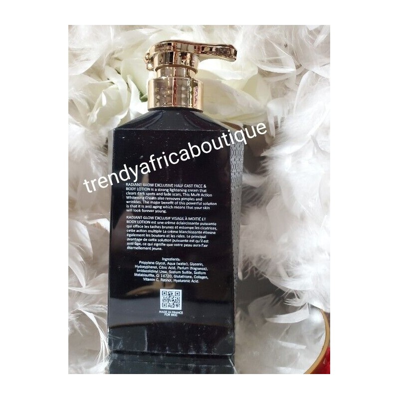 Radiant Glow EXCLUSIVE PARIS. face & Body Lotion Super Effective.