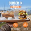 Yukon Glory™ Burger Serving Set, Perfect For Foodies, Burger Lovers