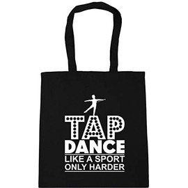 Hippowarehouse Tap dance like a sport .. only harder Tote Shopping Gym Beach Bag 42cm x38cm, 10 litres