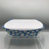 Handmade NEW! Microwave Cozy For Takeout Containers Reversible, Spring Blue