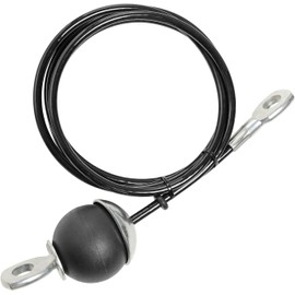 JOZMMZEOOA Fitness Cable Pull, 2 m Cable Pull, Fitness Gym, Cable Rope, Calisthenics, Steel Cable, Cable Pull, Wire Fitness Equipment, Triceps Rope, Cable Pull, Rowing with Eyelets, for Lat Pull Cable