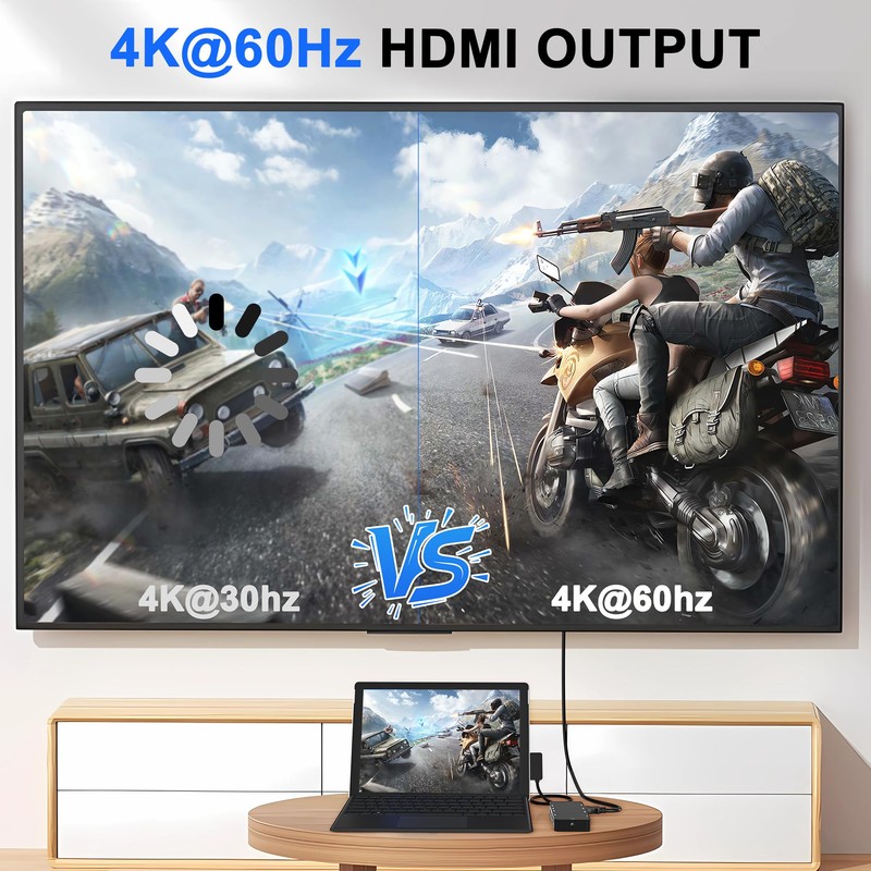 10 in 1 New Surface Dock, Triple Displays VGA +