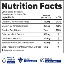 Immuneti - Advanced Immune Defense, 6-in-1 Powerful Blend of Vitamin C, Vitam...