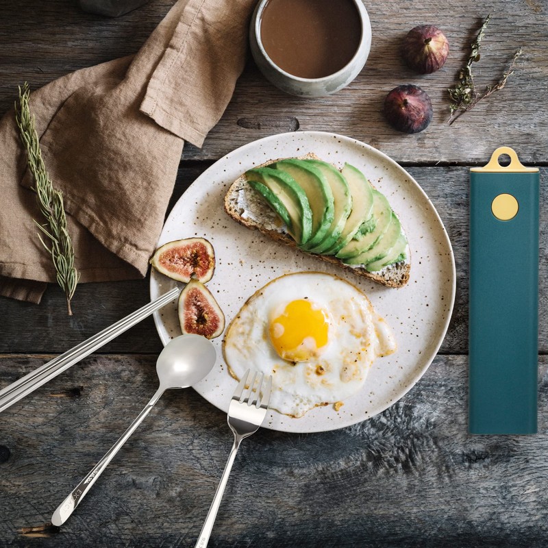 Exzact Cutlery Set in a Case - Chopsticks Spoon Fork