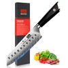 SHAN ZU Damascus Chef Knife Santoku Knife 7 Inch Professional