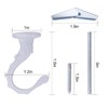 AIEX 4 Sets Ceiling Hooks, Plant Hooks for Ceiling with