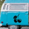 'Two Cherries' Clear Sticker Decal – Waterproof Film for Windows,
