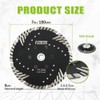 FACHLICH Diamond Cutting Blade 180mm/7" with Turbo Slant Protection Teeth