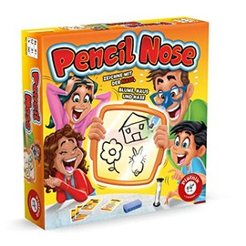 Pencil Nose, Fast Party Fun for Teams or Single Players, Drawing with the Nose