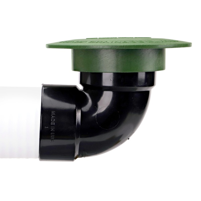 NDS 322G* Pop-Up Drainage Emitter with Elbow, fits 3-Inch Sewer