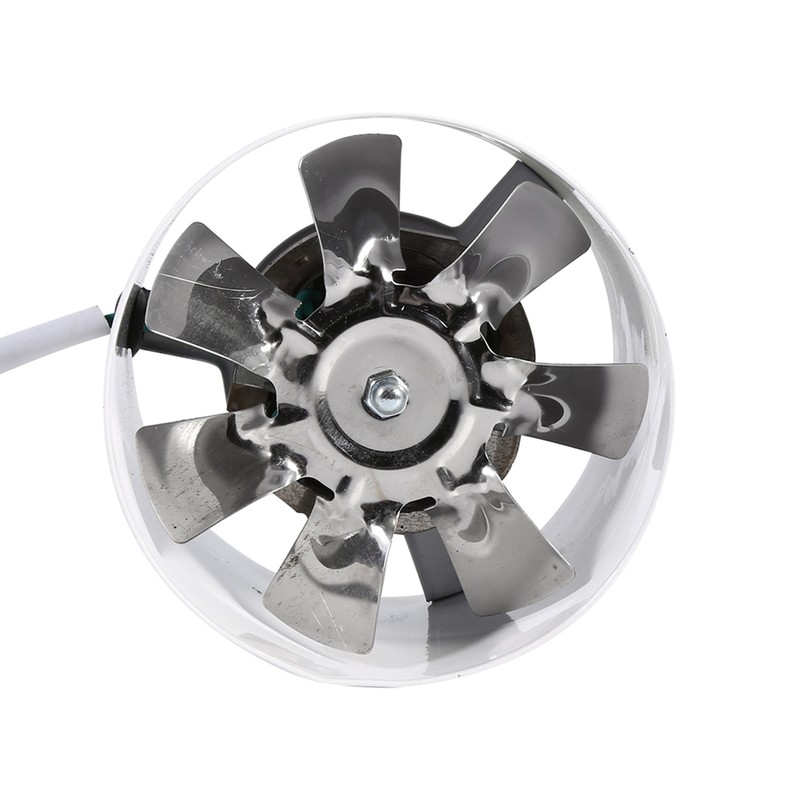 Inline Duct Fan Exhaust Ventilation Home Indoor Air Vent Cooling