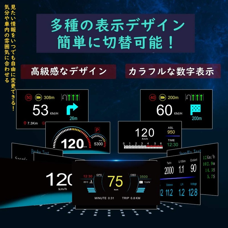 Nikomaku HUD Head Up Display, Navigation Display, Navigation Version C1,