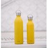 Qwetch - Drinking Bottle 600 ml Stainless Steel Curry Yellow