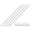 sourcing map 4pcs Fully Threaded Rod, M6 x 350mm 201