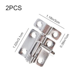 2 Set Door Bolt Locks Stainless Steel Sliding Bolt Latch Lock, Small Plate Latches Garden Gate Lock for Securing Internal Doors for Bedrooms, Bathrooms, Cupboards and Storage Units(Silver)