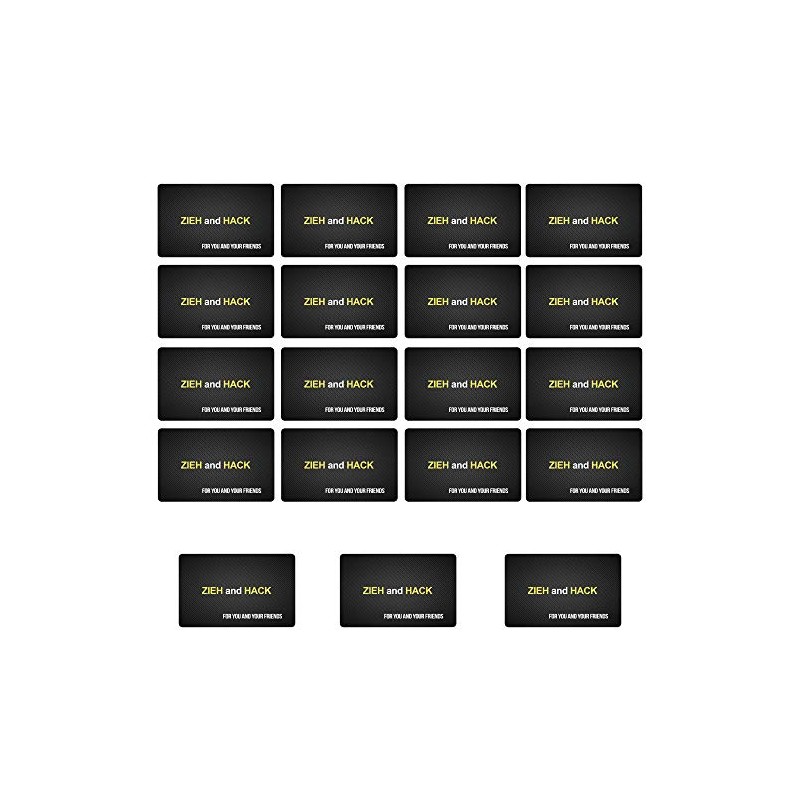 ZIEH and HACK Design Card in Carbon Look in Credit
