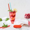 Silicone Straws Reusable, 2 Set Reusable Straws with Case for