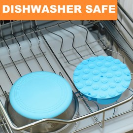 2-in-1 Metal Dog Bowl with Slow Feeder Insert, Stainless Steel Dog Bowls Food Grade 304, Water Food Bowl with Anti-Slip Silicone Base for Small, Medium, Large Dogs